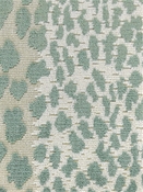 Meowww Seaglass Ocelot Velvet P Kaufmann Fabric